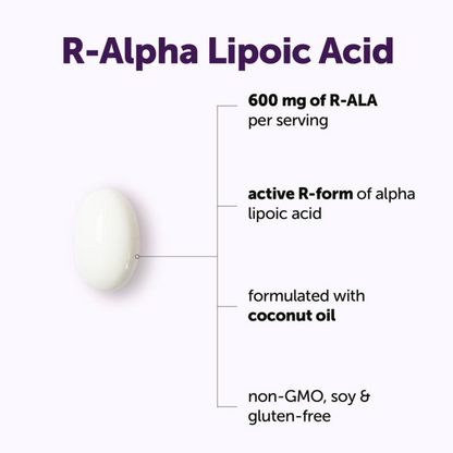 MicroLabs R Alpha Lipoic Acid 600mg with Coconut Oil, 120 Softgels
